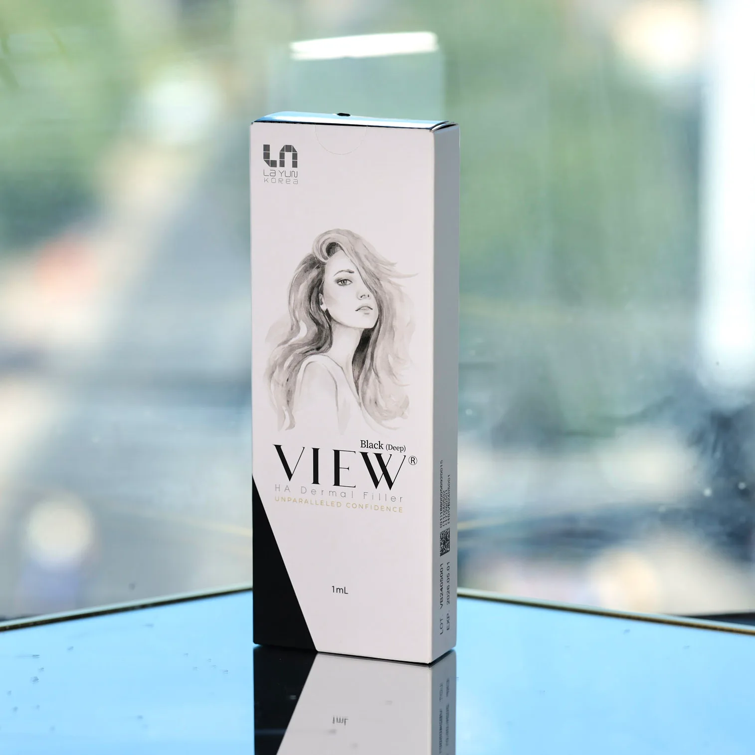 Caja de Black Deep view HA dermal filler de Layum Korea